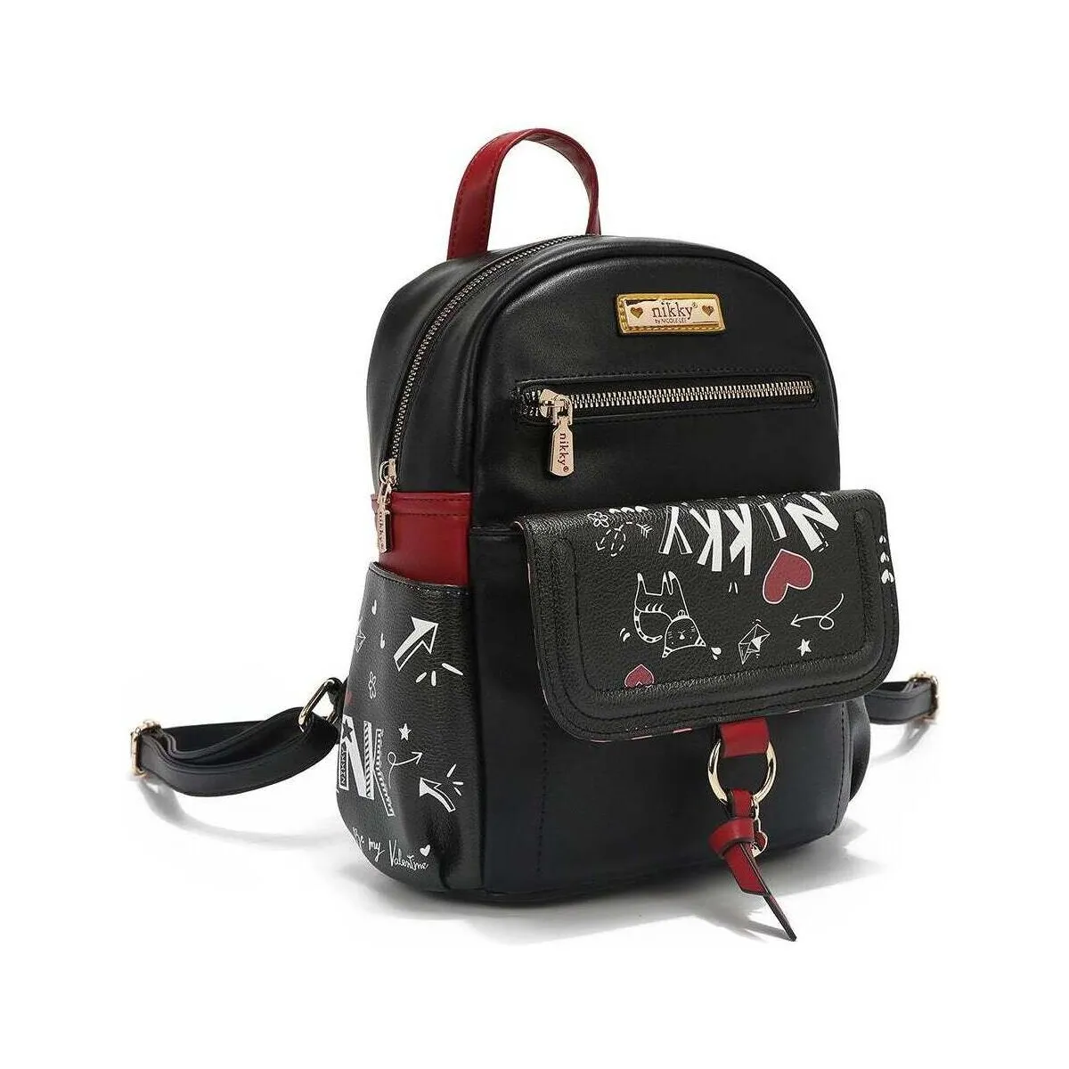 MOCHILA MEDIANA CON SOLAPA 