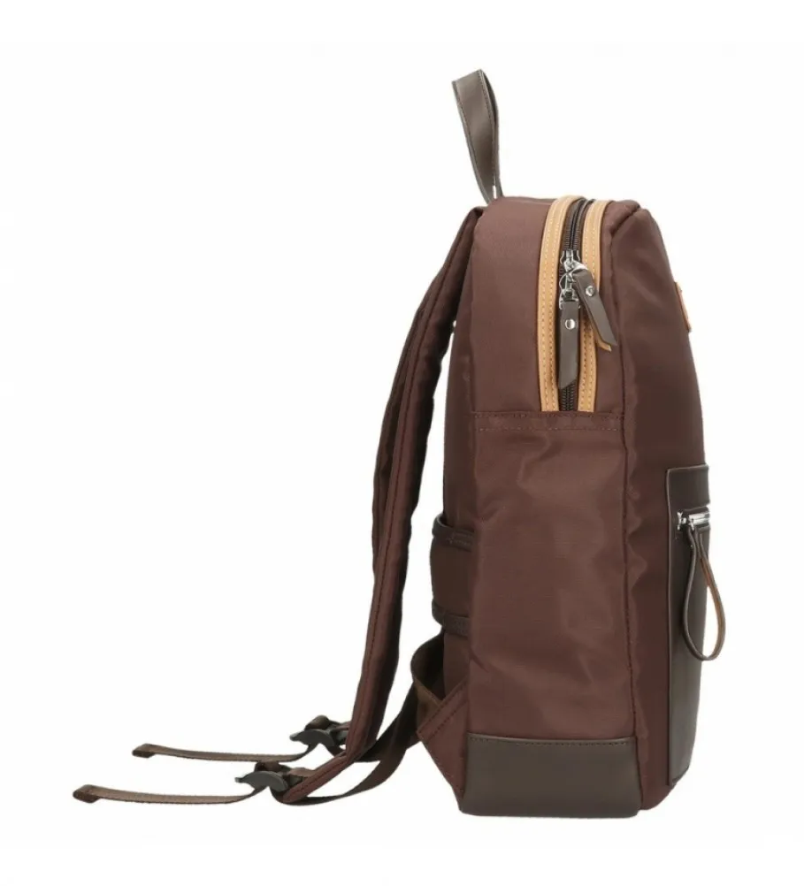 MOCHILA PORTA TABLET EL POTRO CHIC MARRóN 26X35X10CM