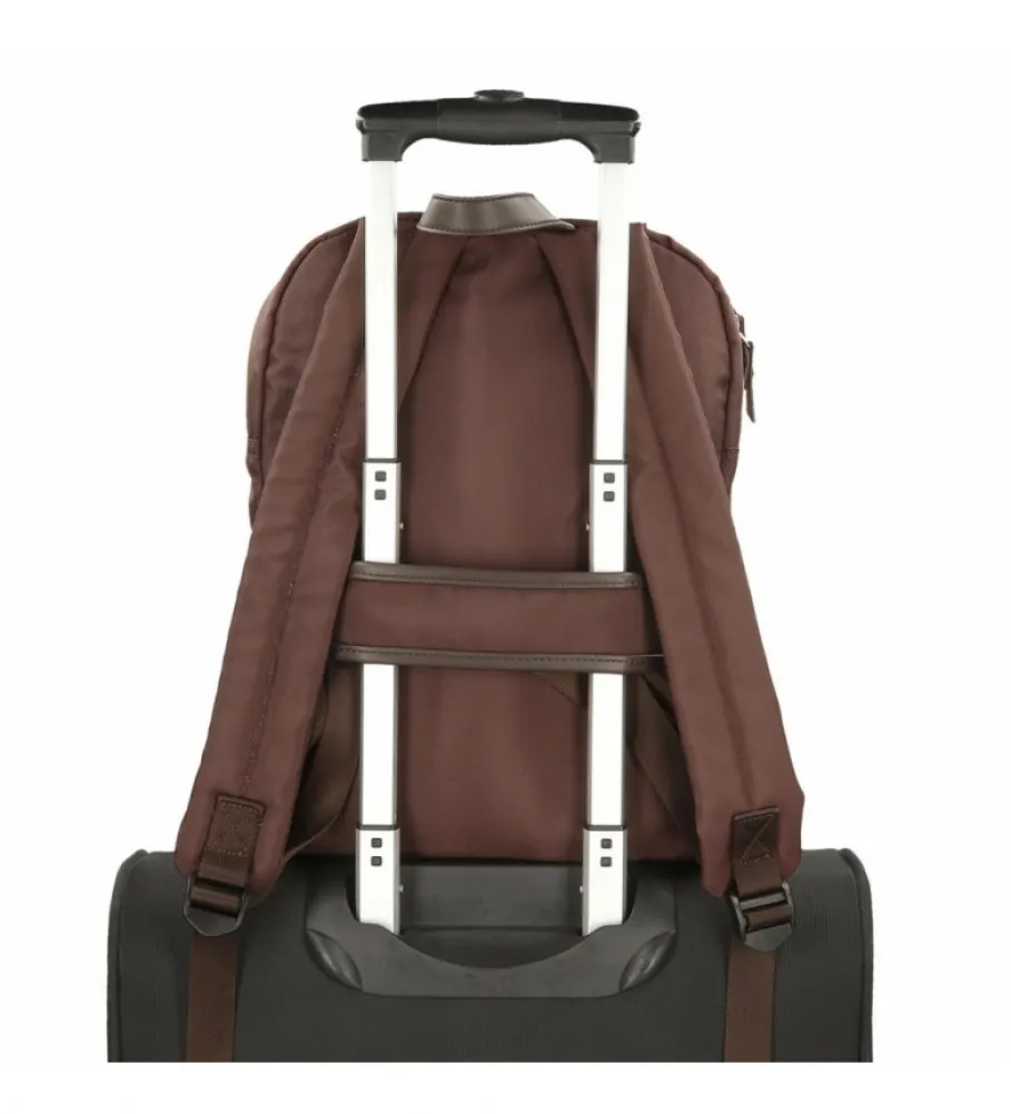 MOCHILA PORTA TABLET EL POTRO CHIC MARRóN 26X35X10CM