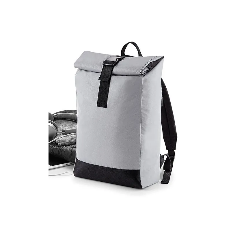 MOCHILA REFLECTANTE ROLLTOP DE BAGBASE