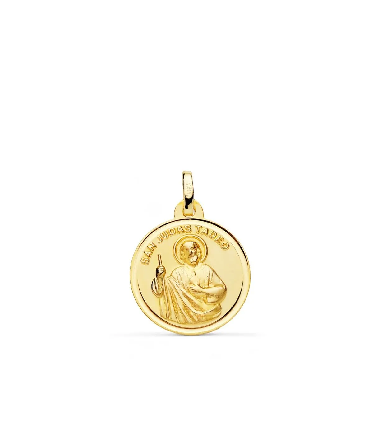 Médaille Saint Jude Thaddeus Or 18K 18mm Biseau
