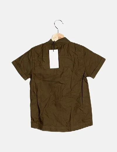 Name it Camisa kaki con cremallera