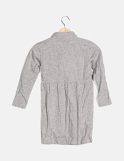 Name it Vestido gris con motas