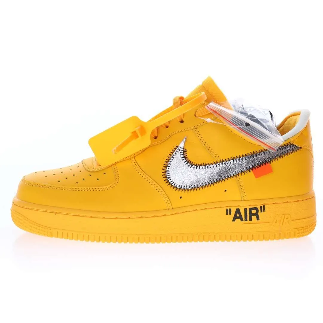 NIKE AIR FORCE X OFFWHITE UNIVERISTY GOLD