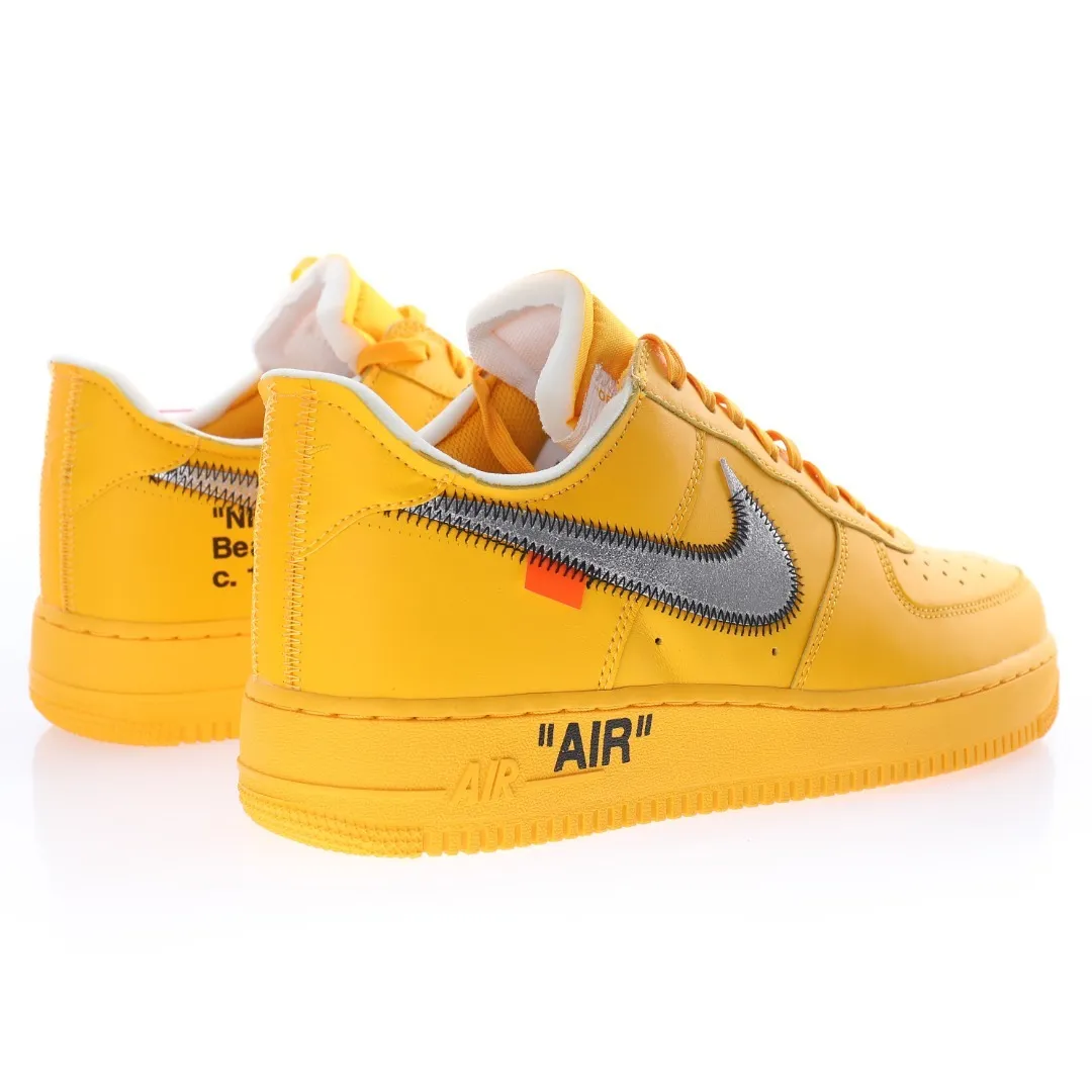 NIKE AIR FORCE X OFFWHITE UNIVERISTY GOLD