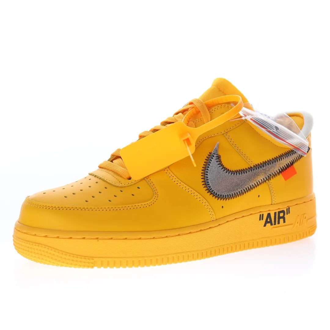 NIKE AIR FORCE X OFFWHITE UNIVERISTY GOLD