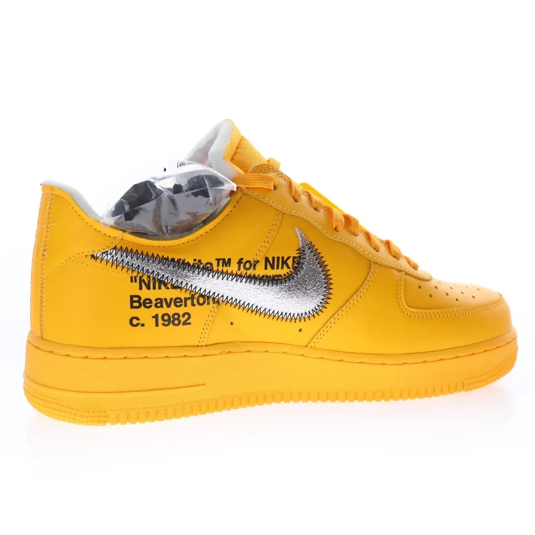 NIKE AIR FORCE X OFFWHITE UNIVERISTY GOLD