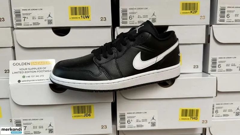 NIKE AIR JORDAN 1  DV0990001  BAJO NEGRO/BLANCO (MUJER)  100% AUTéNTICO