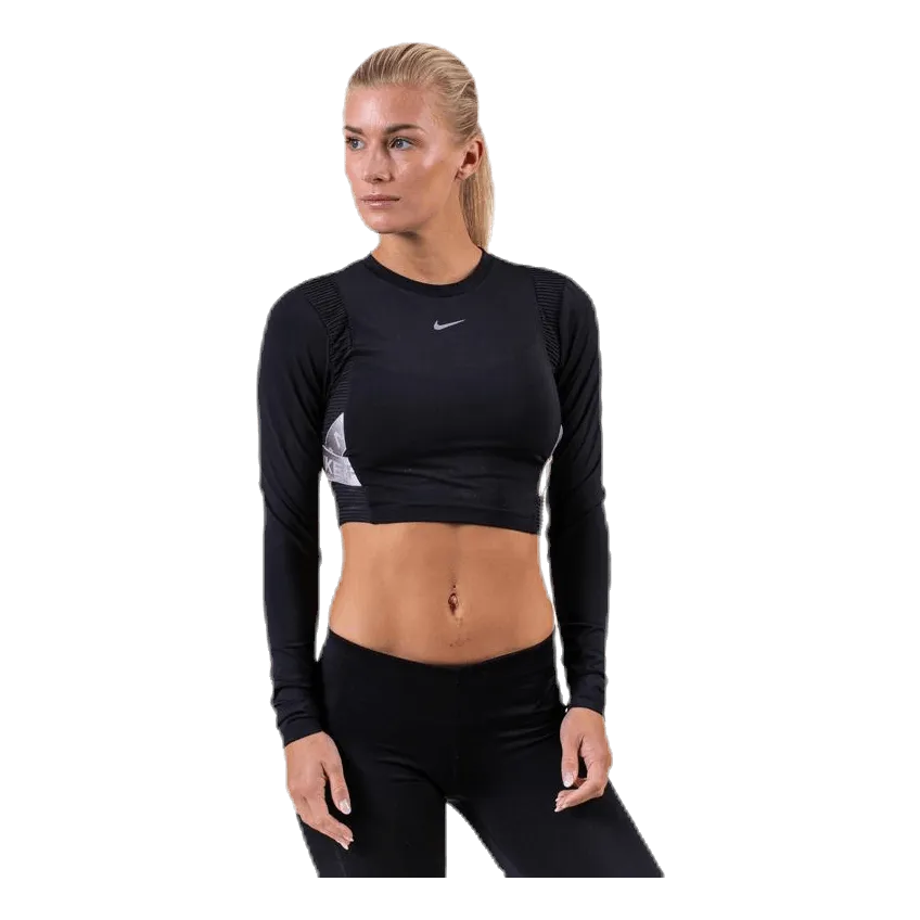 NIKE PRO CAPSULE LS TOP AEROADAPT BLACK