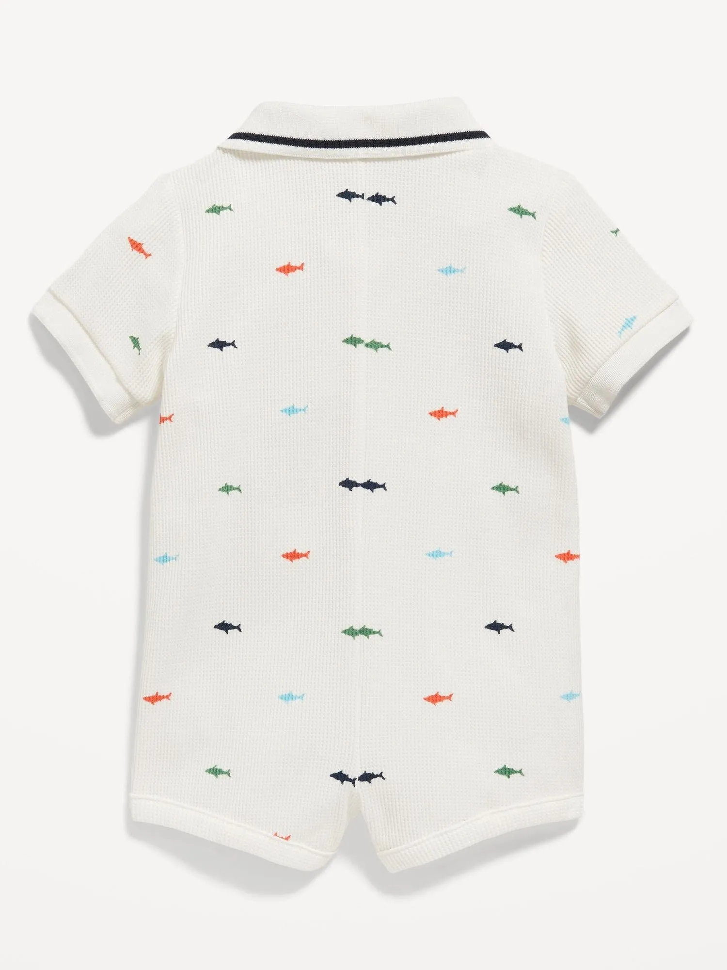 OLD NAVY Enterito Manga Corta Estampado Old Navy Bebé Niño