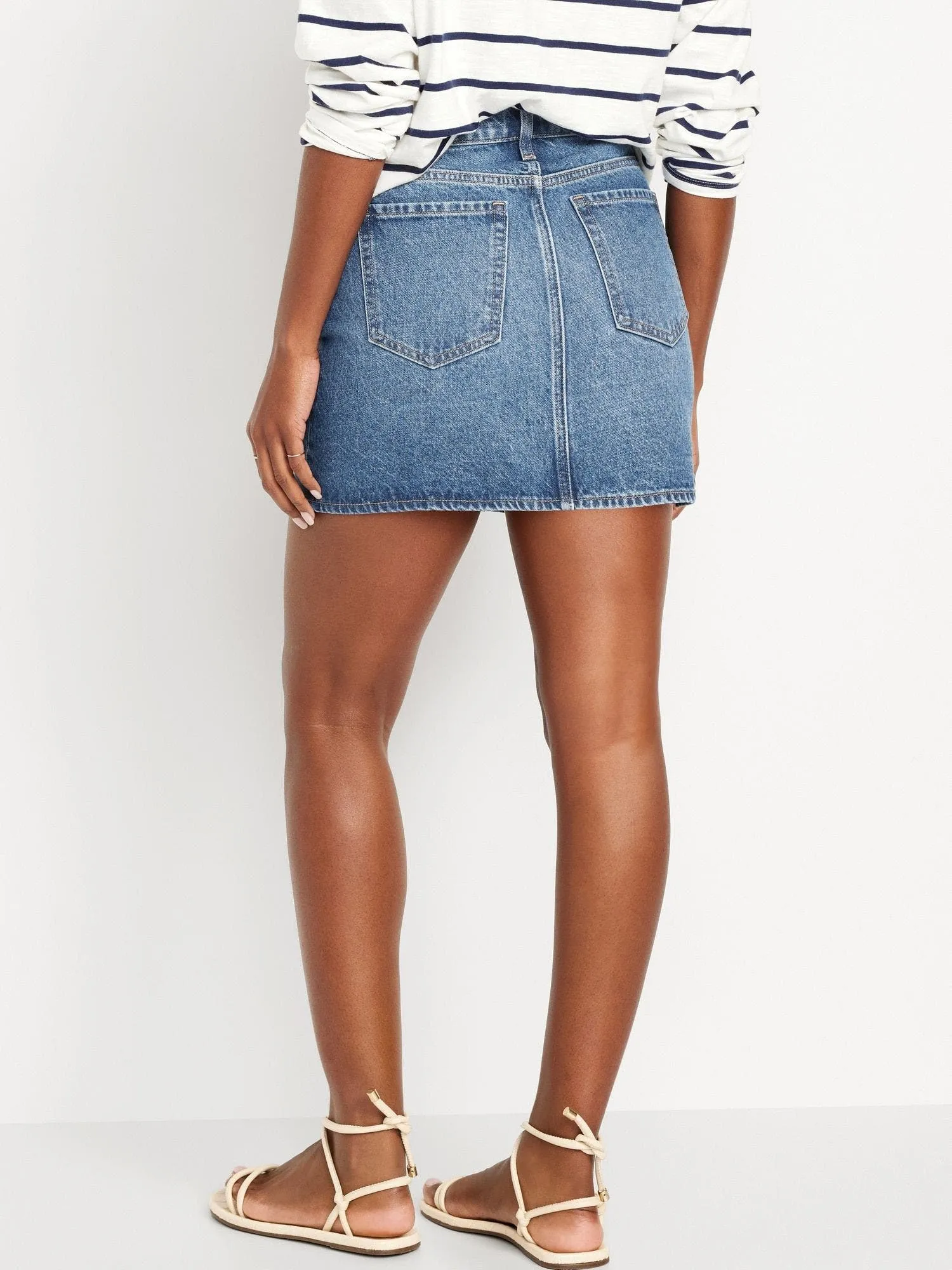 OLD NAVY Falda Tiro Medio OG Old Navy Mujer