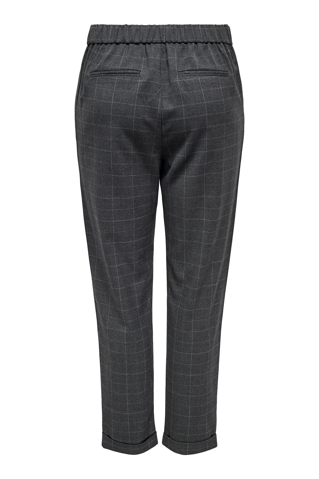 Only Pantalón recto de cuadros