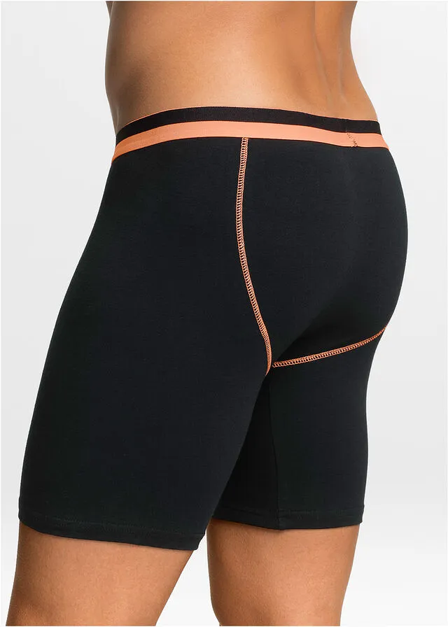 PACK DE 2 CALZONCILLOS BóXER AJUSTADOS LARGOS NEGRONEóN