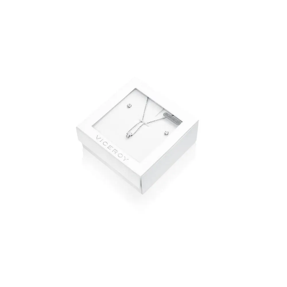 Pack de Collar y pendientes de plata para niña