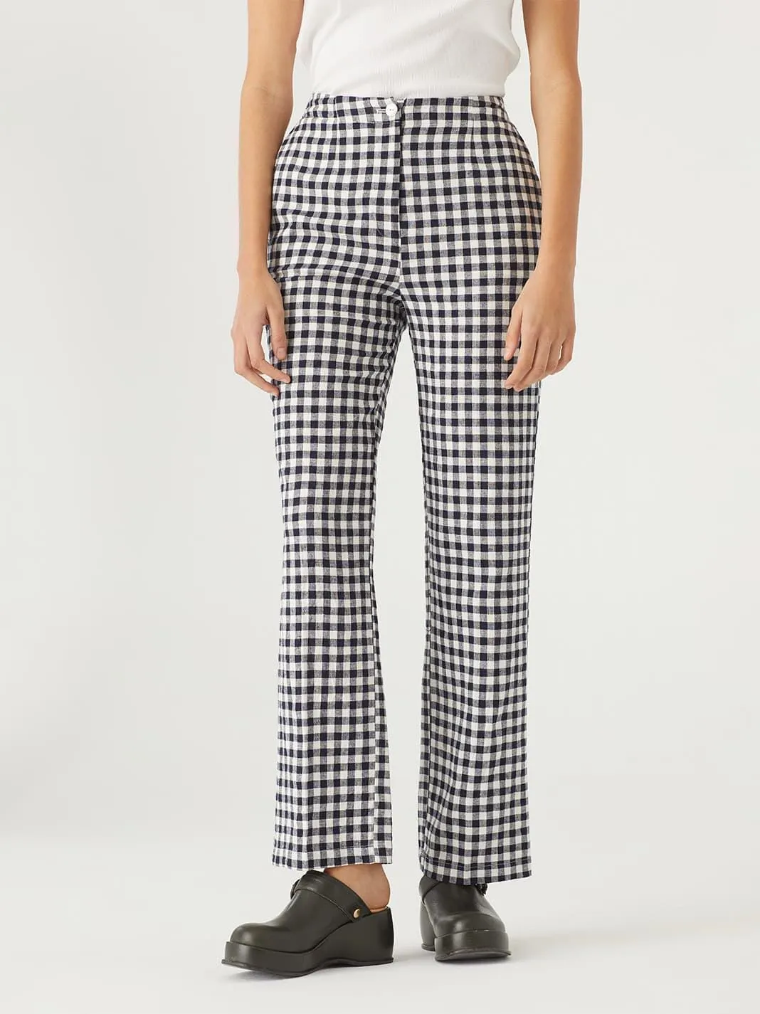 Pantalón lino cuadros vichy (Nice Things)