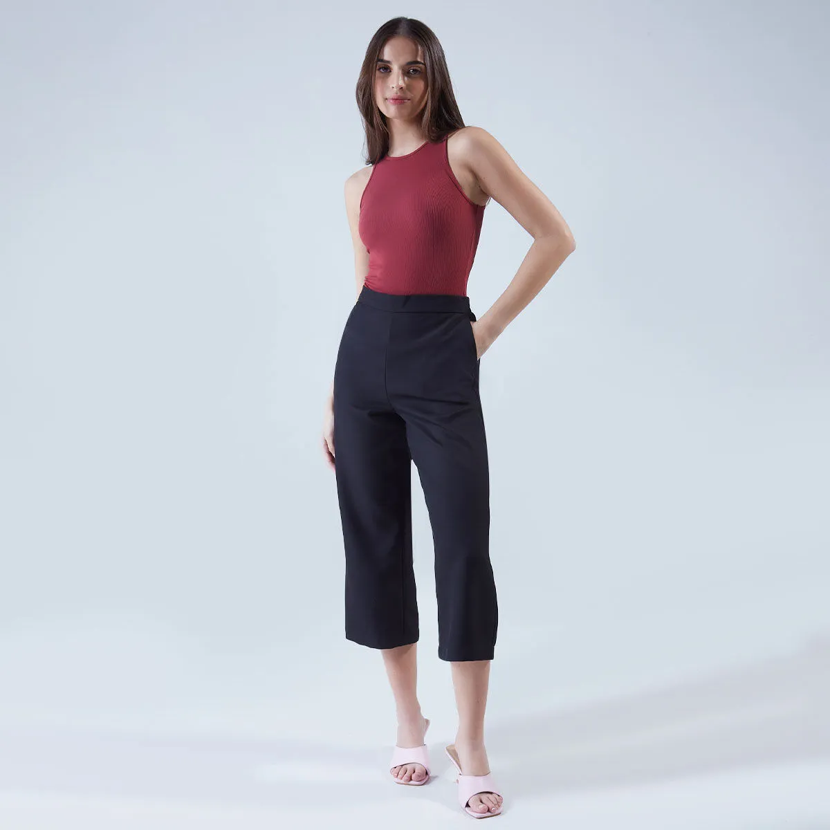 Pantalón Culotte Con Elastico