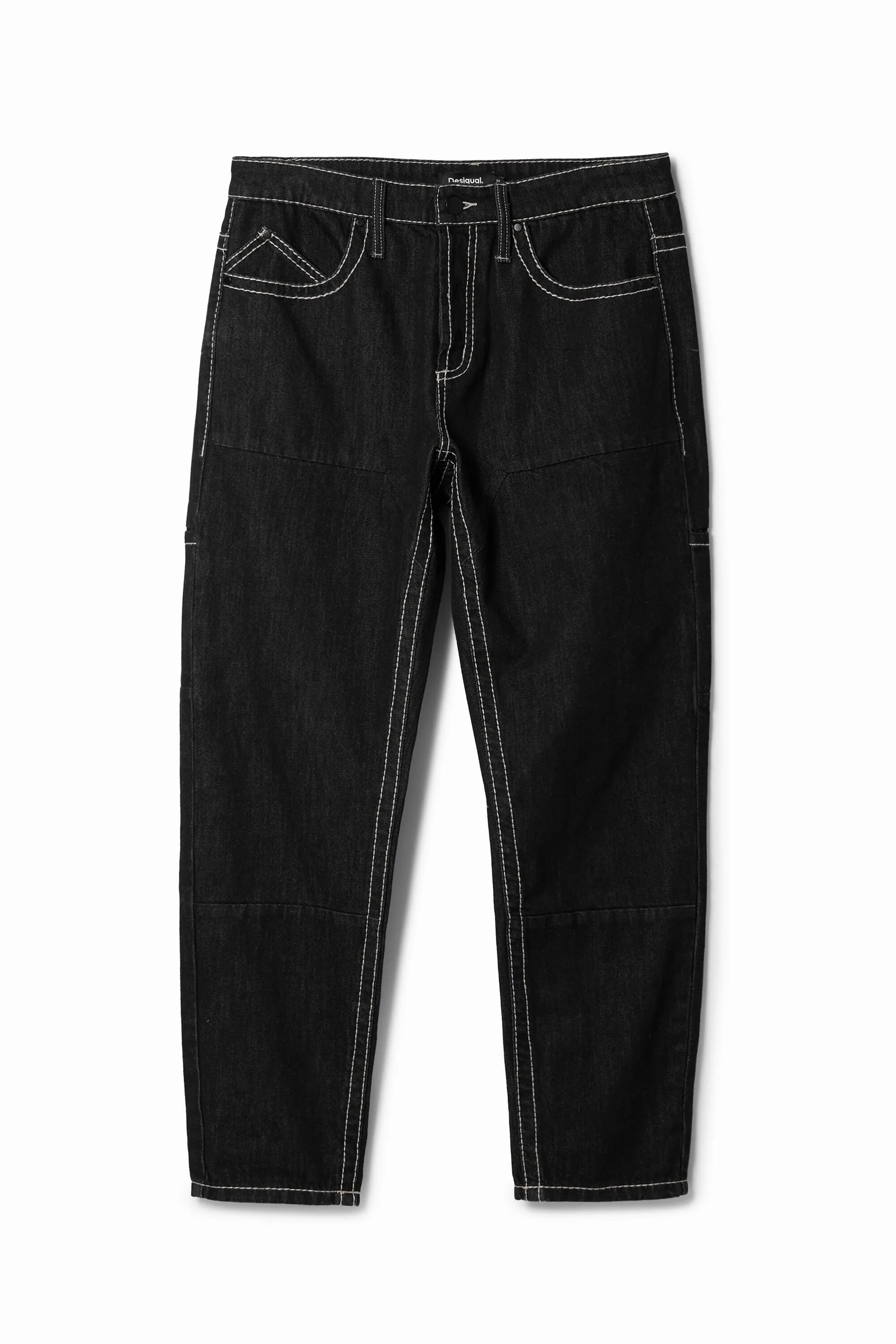 Pantalón largo denim bolsillos