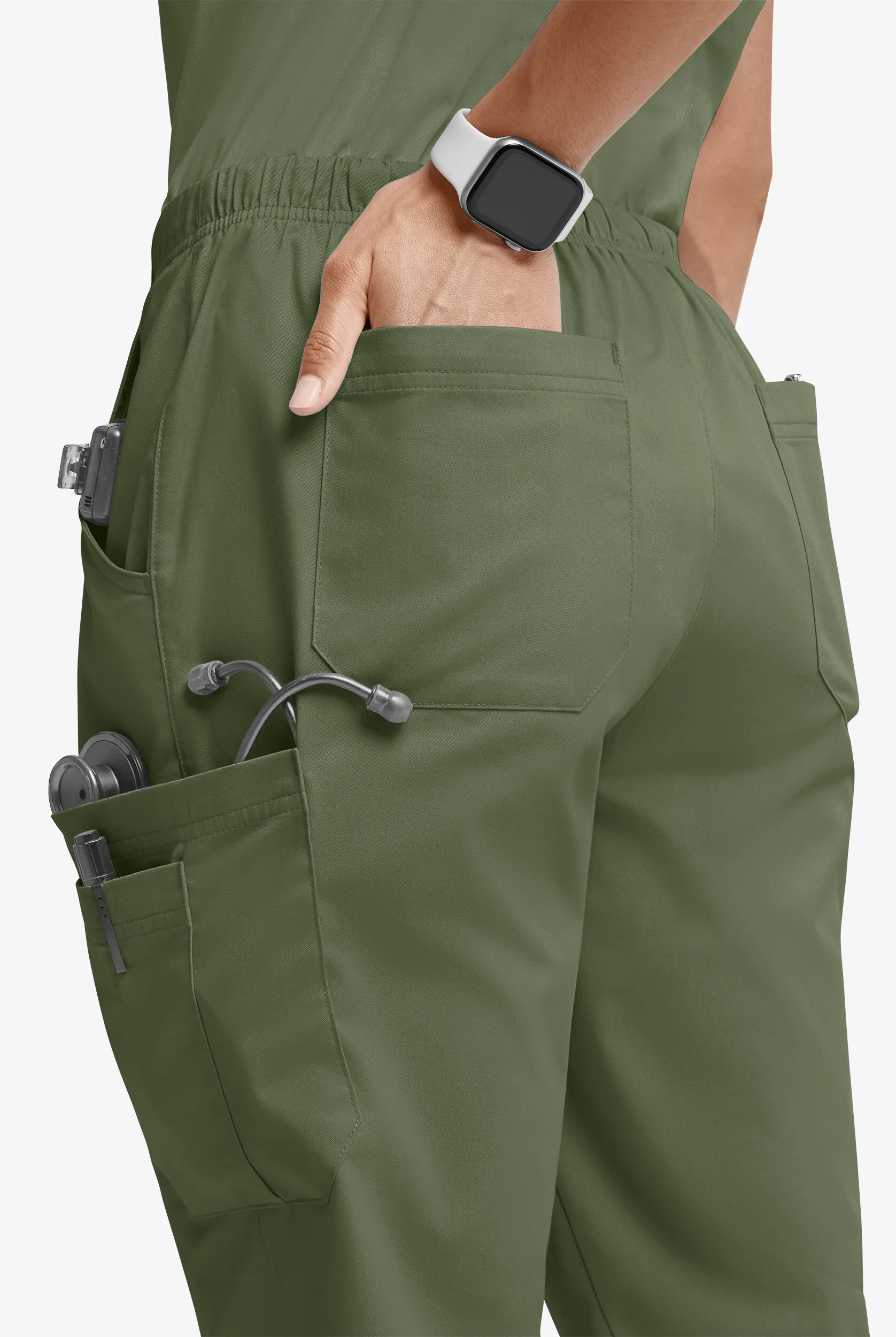 PANTAL&OACUTE;N M&EACUTE;DICO UA BUTTERSOFT STRETCH DE TIRO MEDIO CON PIERNAS RECTAS PARA MUJER