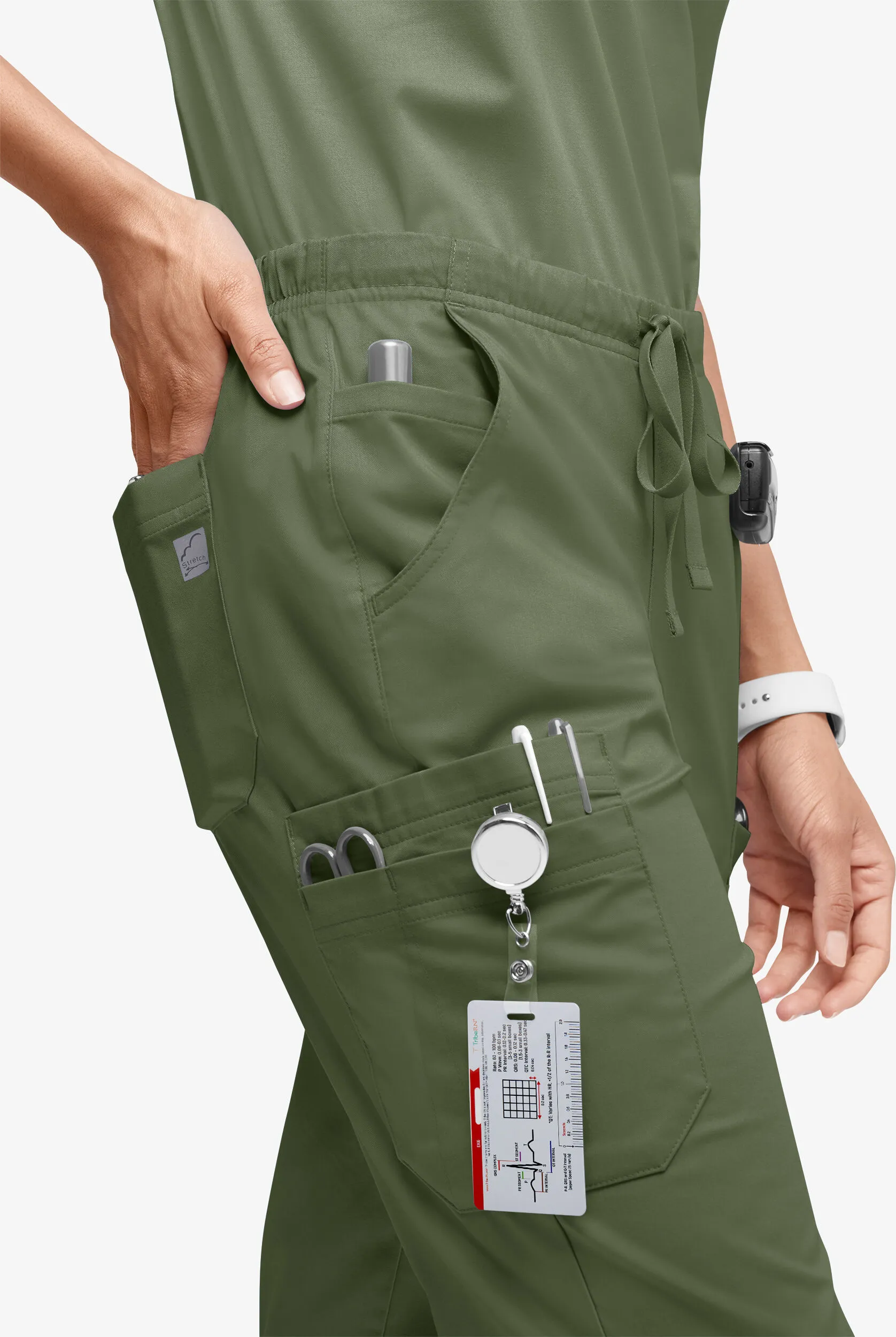 PANTAL&OACUTE;N M&EACUTE;DICO UA BUTTERSOFT STRETCH DE TIRO MEDIO CON PIERNAS RECTAS PARA MUJER