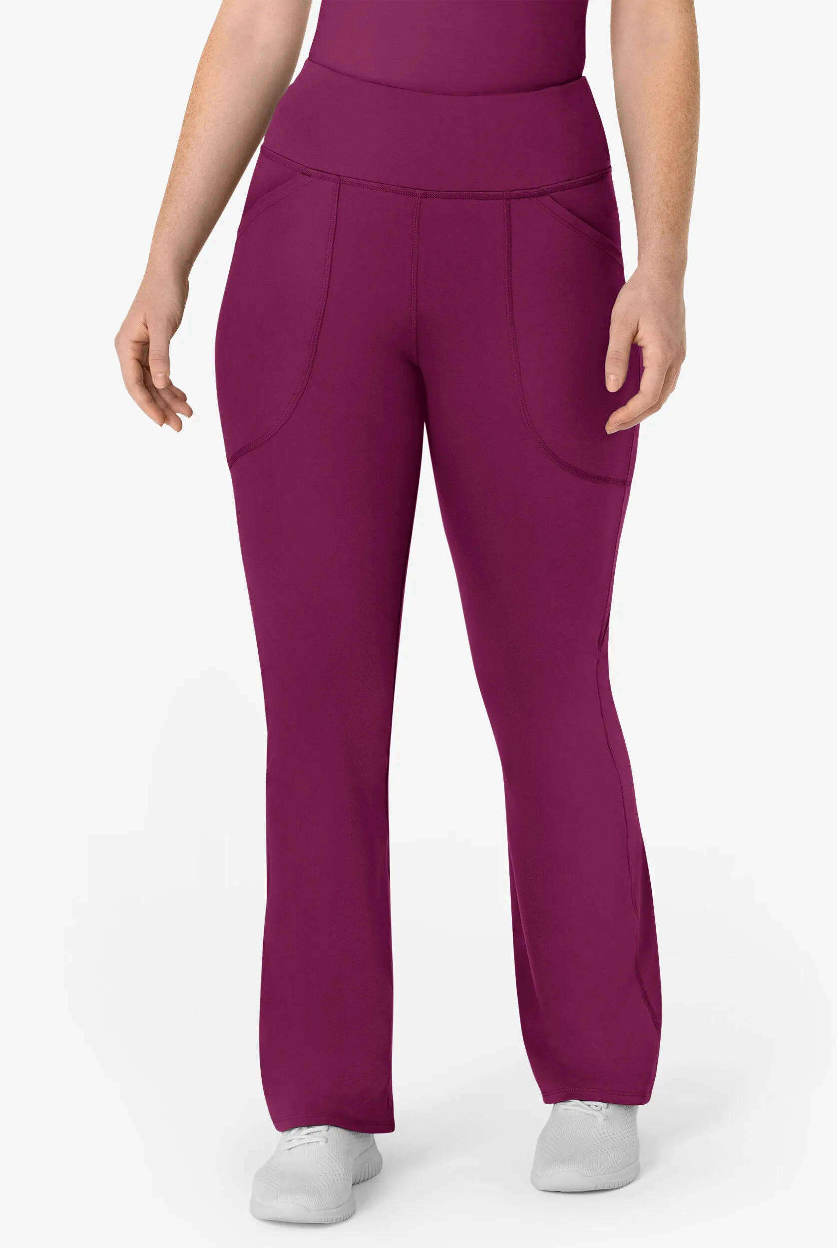 Pantalón médico WonderWink Renew STRETCH con piernas acampanadas y 5 bolsillos para mujer