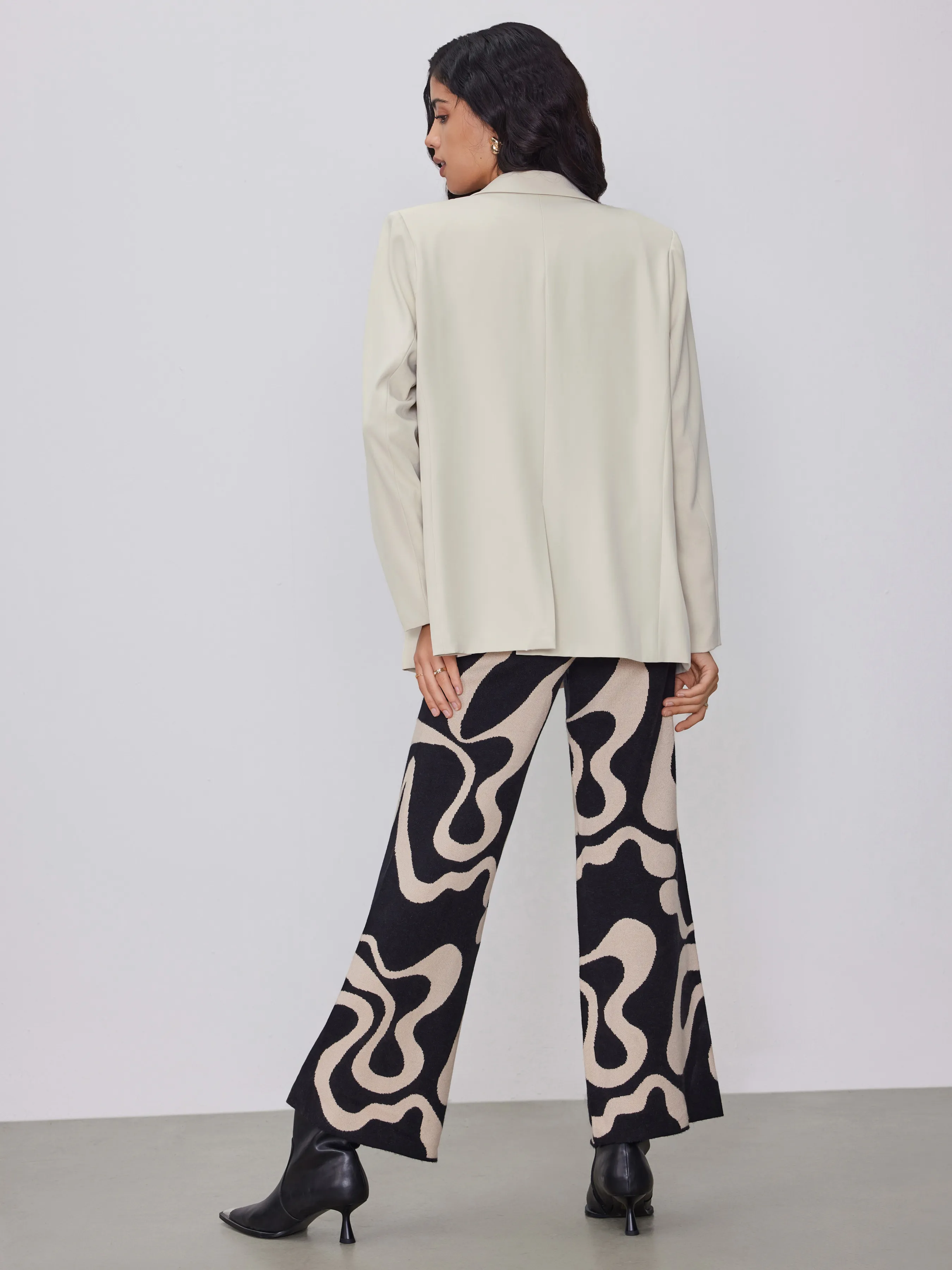  Pantalones de Punto con Remolino Psicodélico de Ilusión Cotidiana