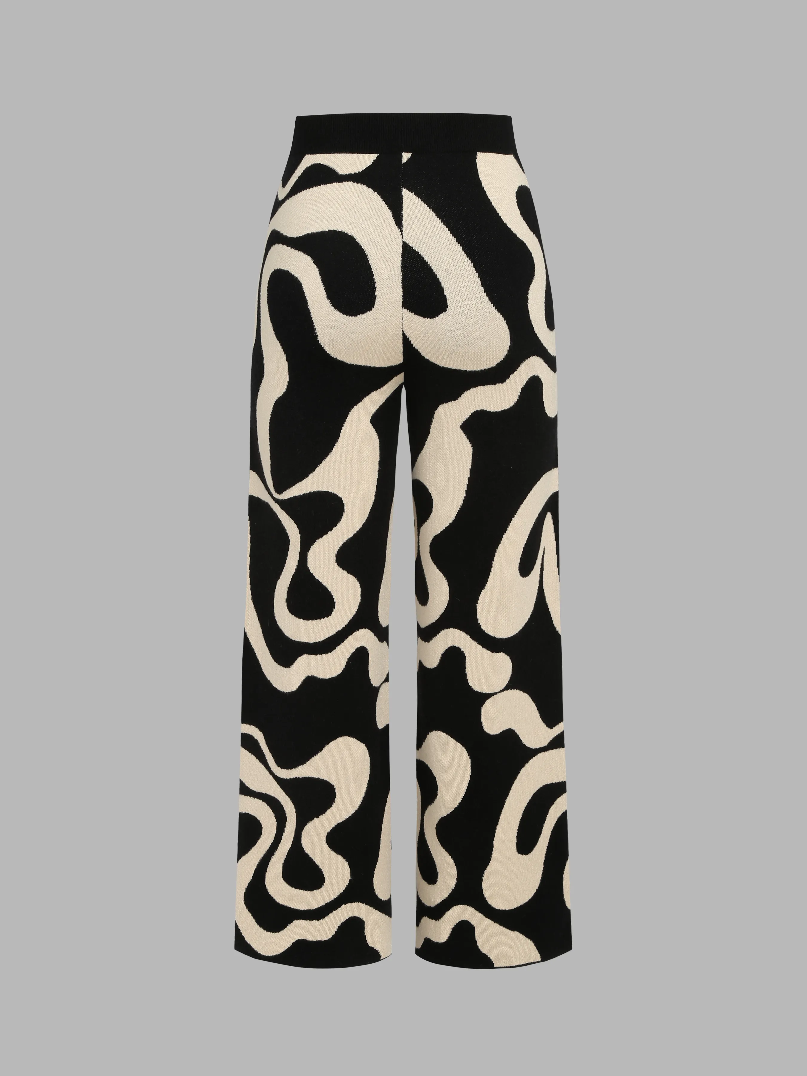  Pantalones de Punto con Remolino Psicodélico de Ilusión Cotidiana