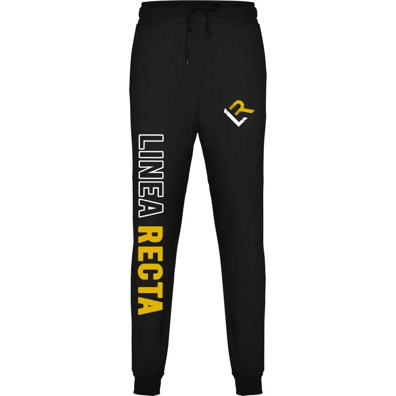 PANTALONES LARGOS NEGROS  LR DORADO