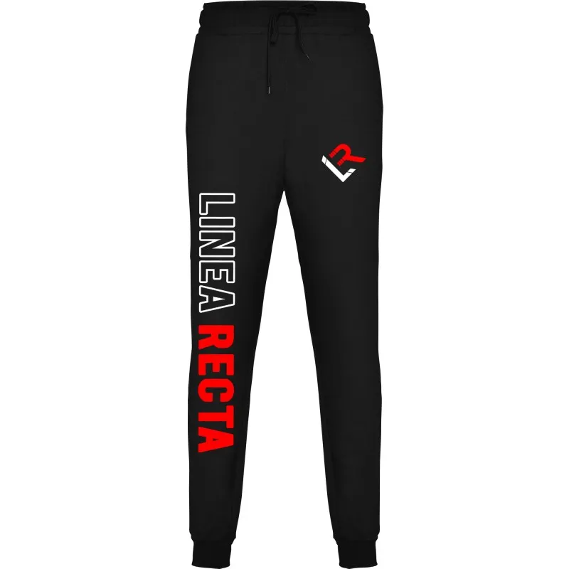 PANTALONES LARGOS NEGROS  LR ROJO