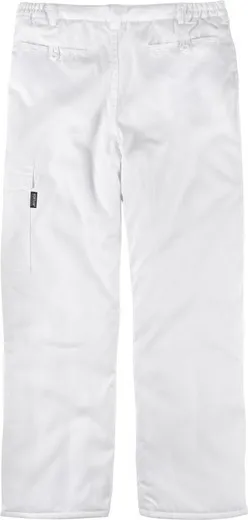 Pantalón acolchado con cintura elástica Blanco