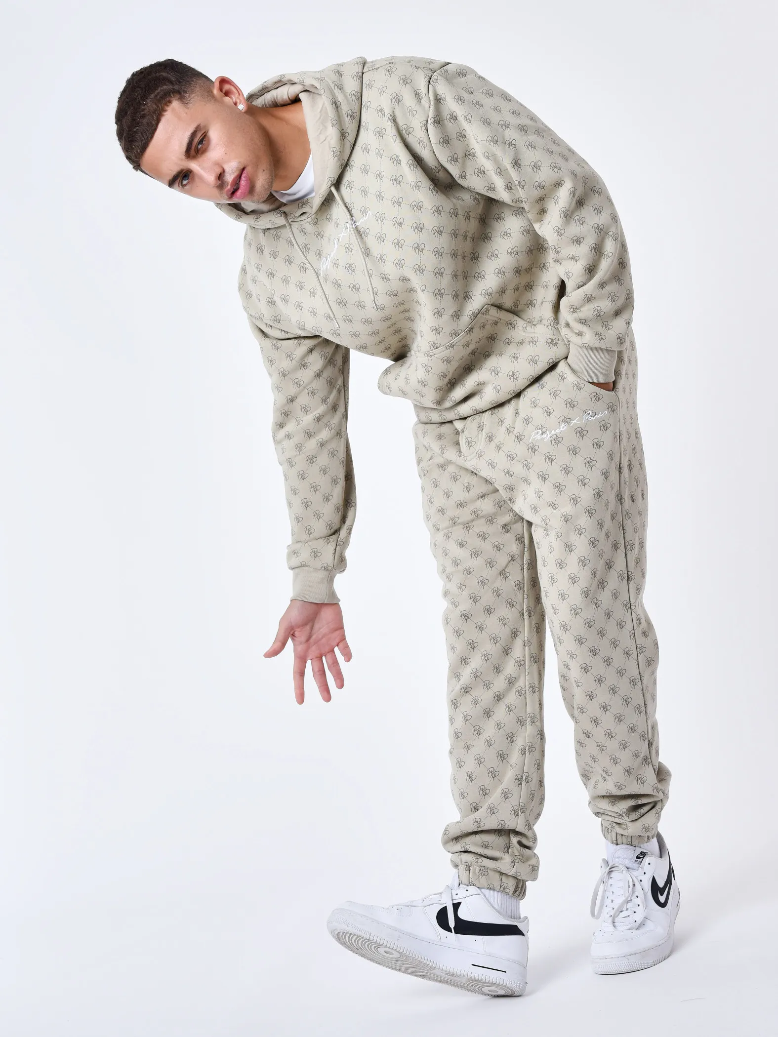 Pantalón de chándal con monograma integral