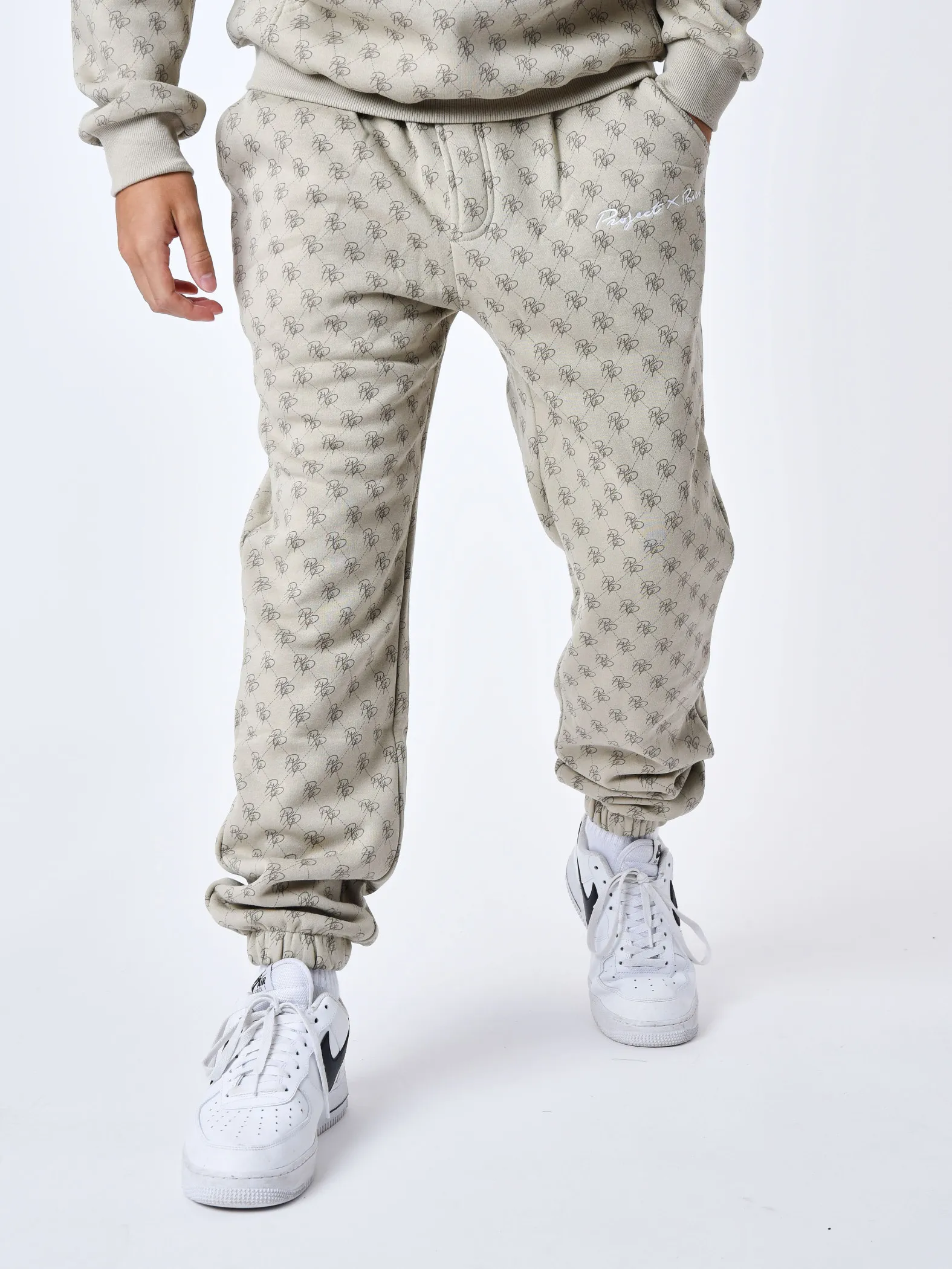 Pantalón de chándal con monograma integral