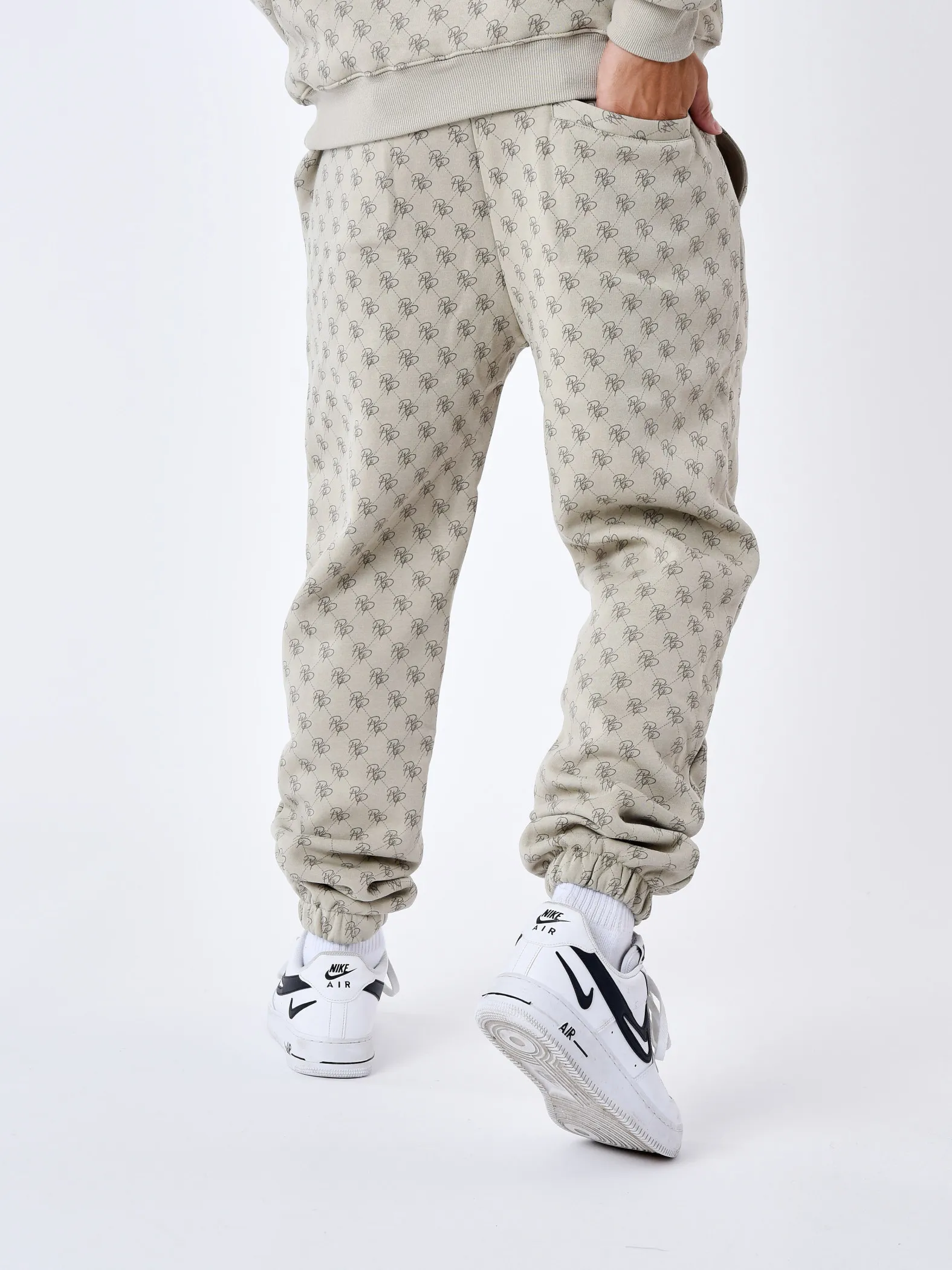 Pantalón de chándal con monograma integral