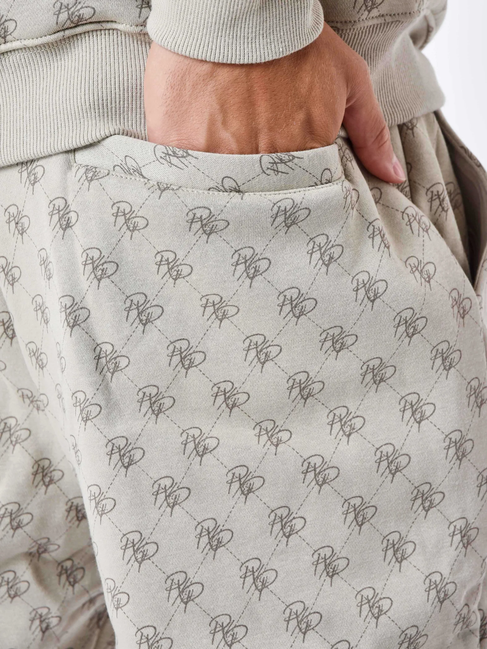 Pantalón de chándal con monograma integral