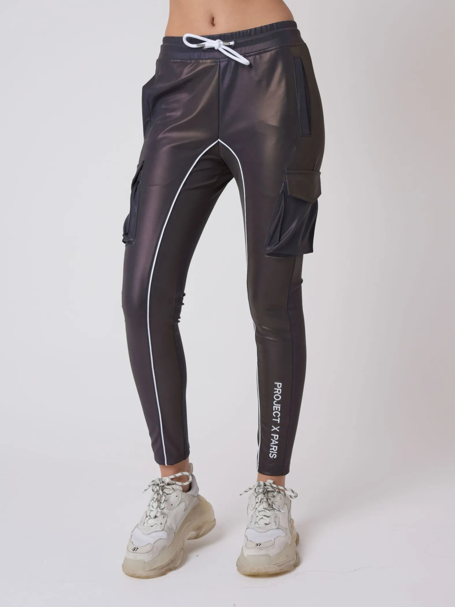 Pantalón de chándal liso con cinturilla de pinza