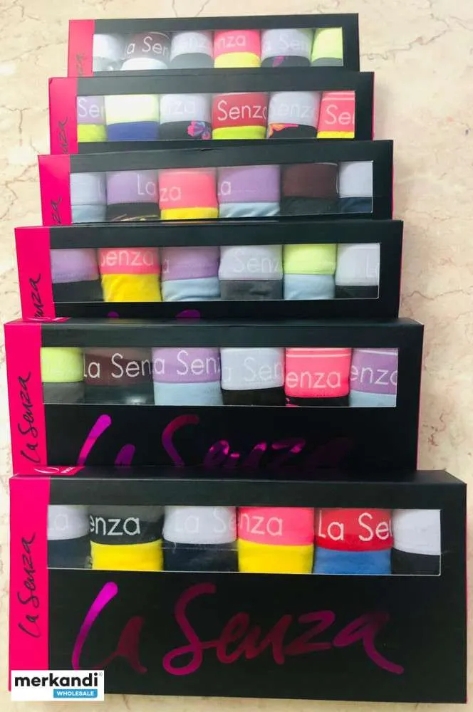 Paquete de 6 piezas de bragas para mujer La Senza Bikini de algodón de viscosa elástica