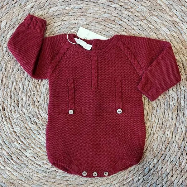 Pelele Ranita punto tricot bebé PECESA 