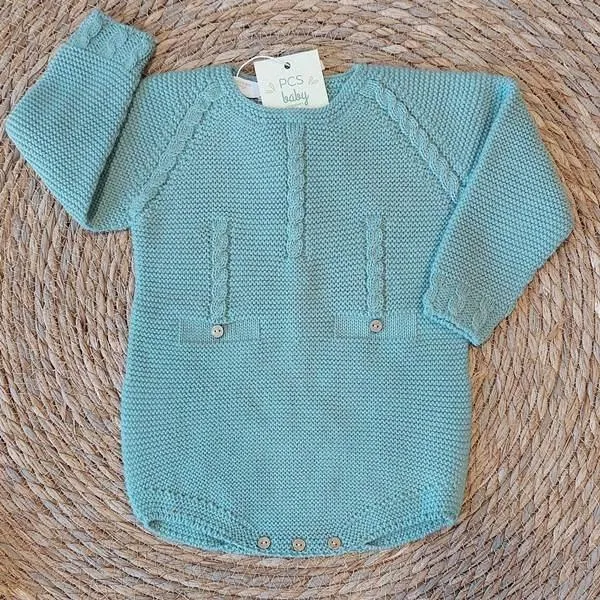 Pelele Ranita punto tricot bebé PECESA 