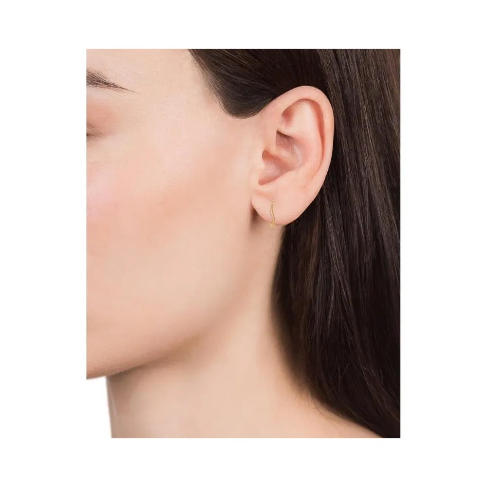 Pendientes de aro Viceroy Fashion de acero dorado torcidos para mujer