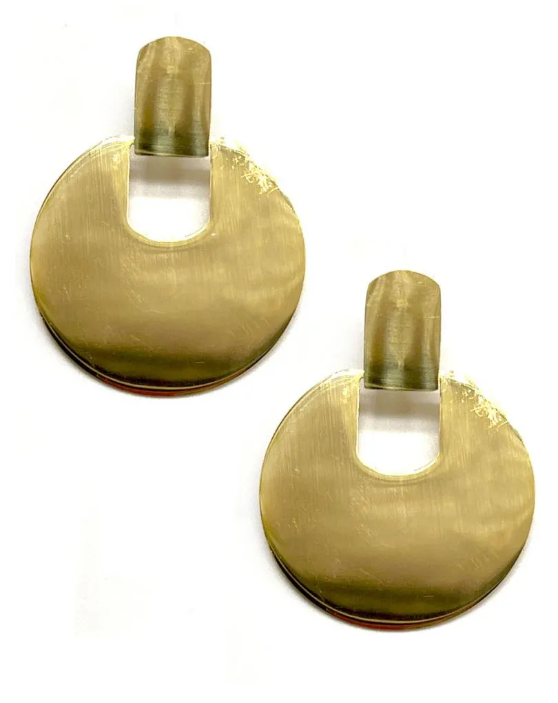 PENDIENTES LARGOS DORADOS DE ARO EN ACERO QUIRURGICO