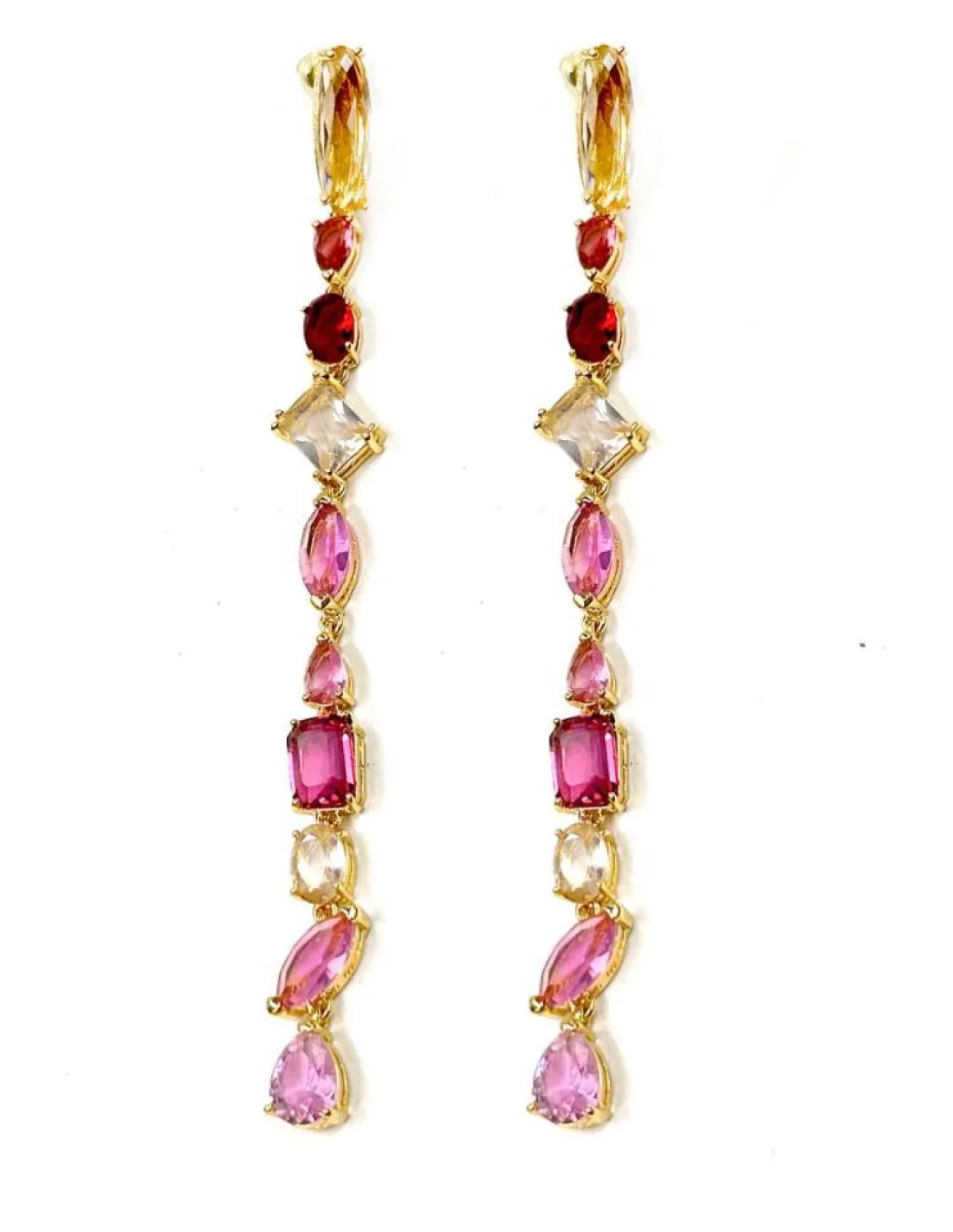 PENDIENTES LARGOS EN TONOS ROSAS JOYAS PARA BODAS ESPECIAL INVITADAS