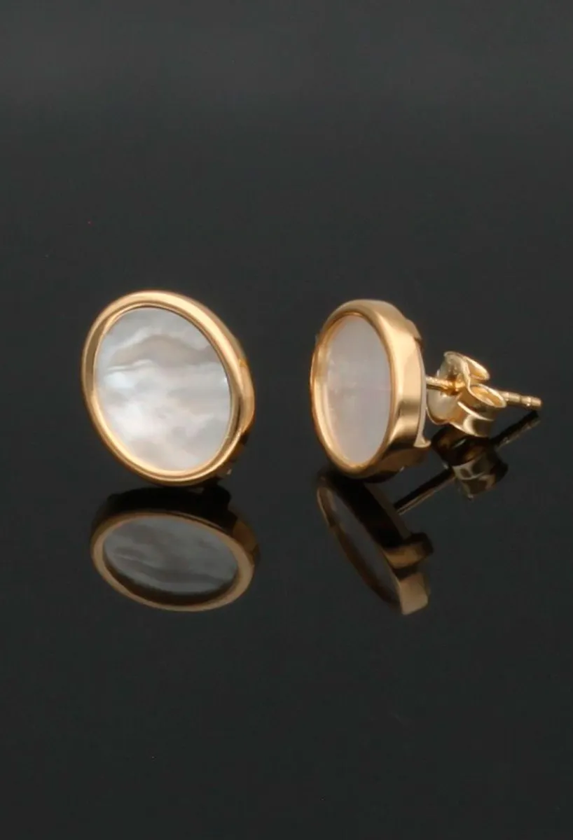PENDIENTES ORO 18K CON NáCAR 030_4189N