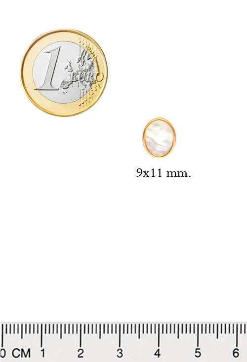 PENDIENTES ORO 18K CON NáCAR 030_4189N