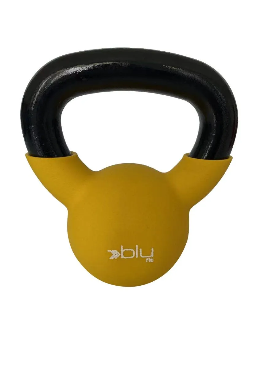 Pesa Rusa Kettlebell Neoprene Blu Fit 4 kg Amarilla