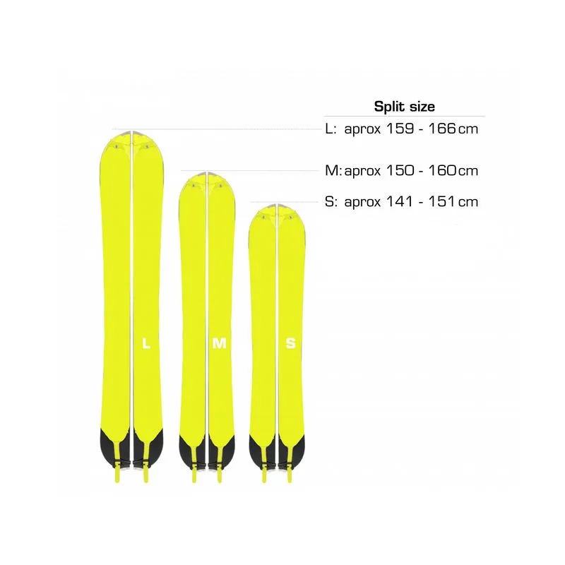 Pieles de Splitboard Pomoca Climb 2.0 Splitboard 145mm V2 (amarillo)