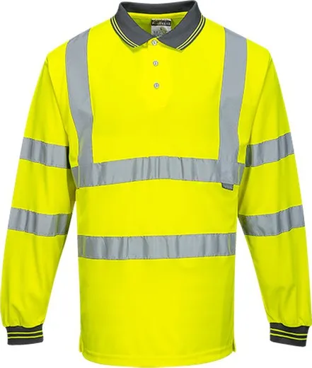 Polo de manga larga de alta visibilidad