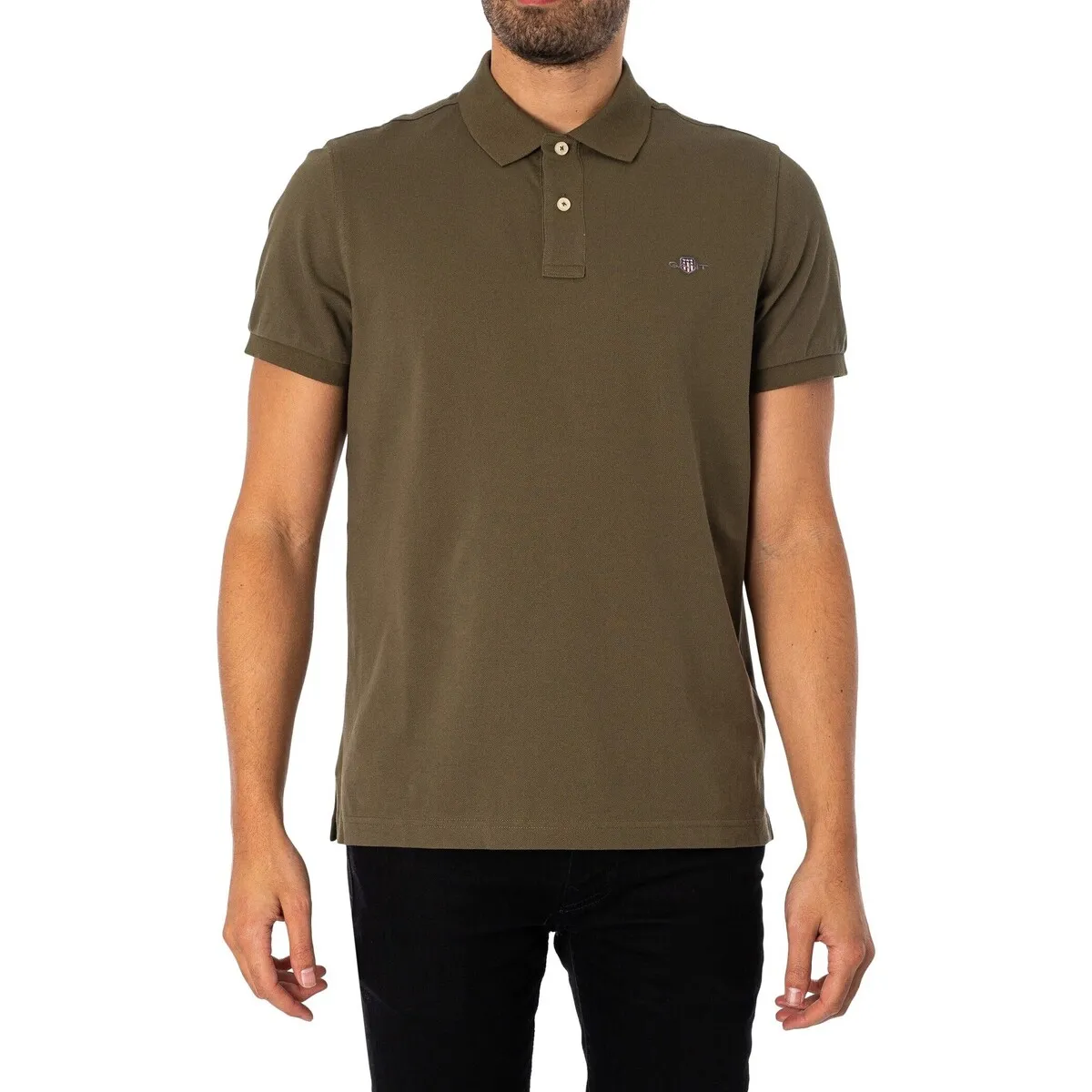 Polo De Piqué Con Escudo Regular