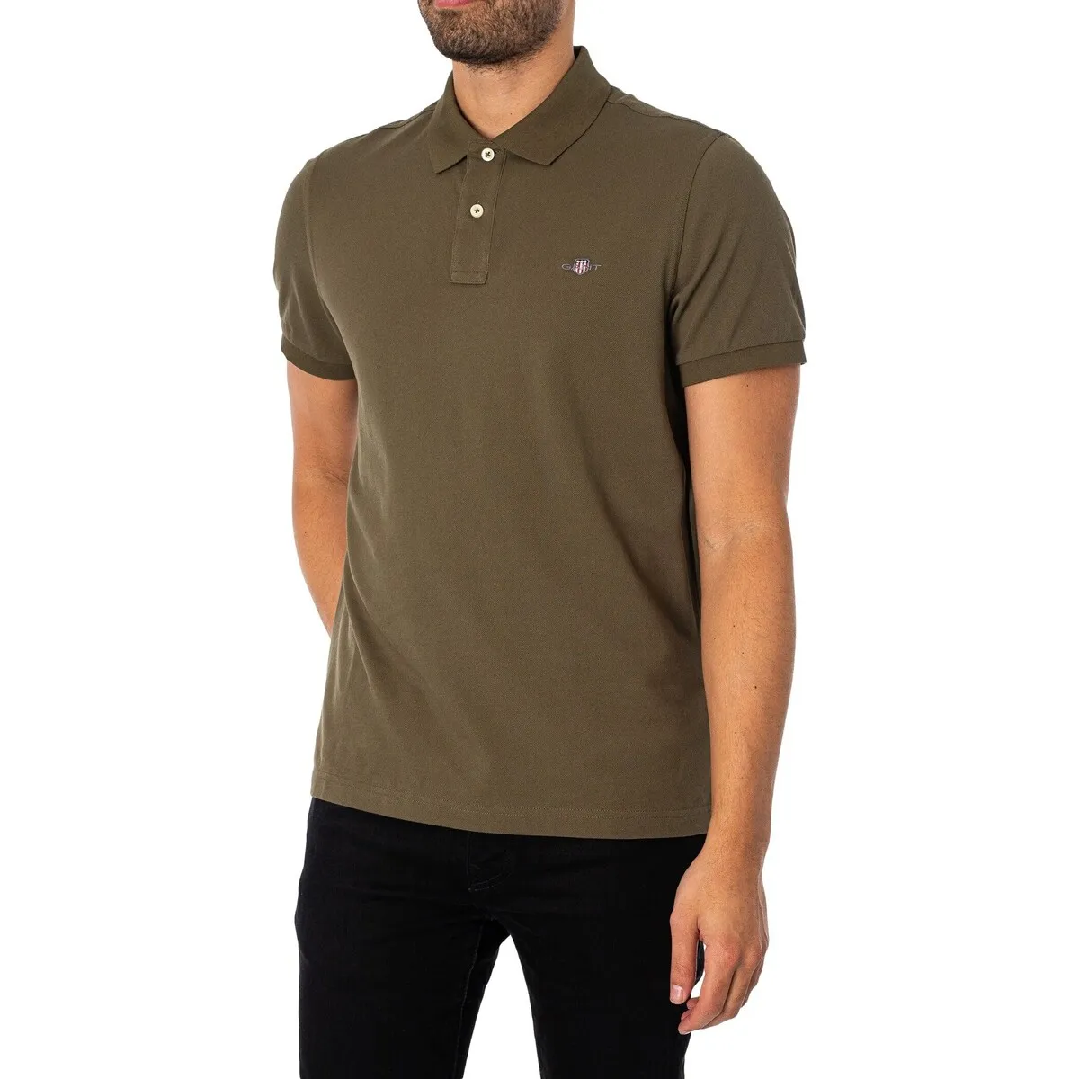 Polo De Piqué Con Escudo Regular