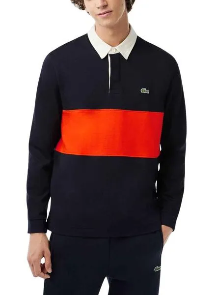 Polo Lacoste Rugby Marino para Hombre