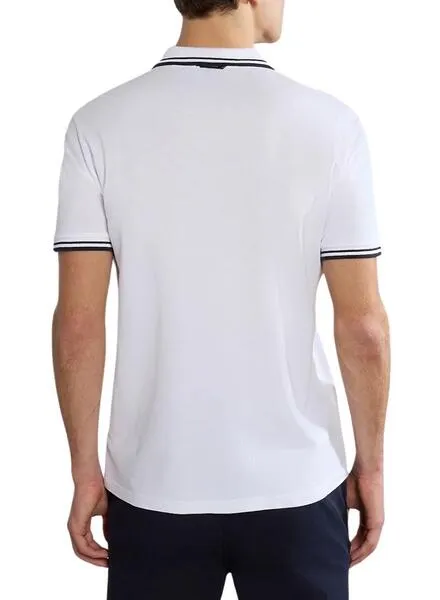 POLO NAPAPIJRI EMACAS BLANCO PARA HOMBRE