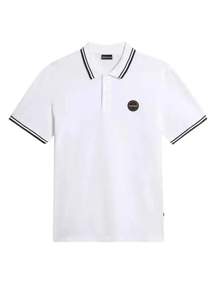POLO NAPAPIJRI EMACAS BLANCO PARA HOMBRE